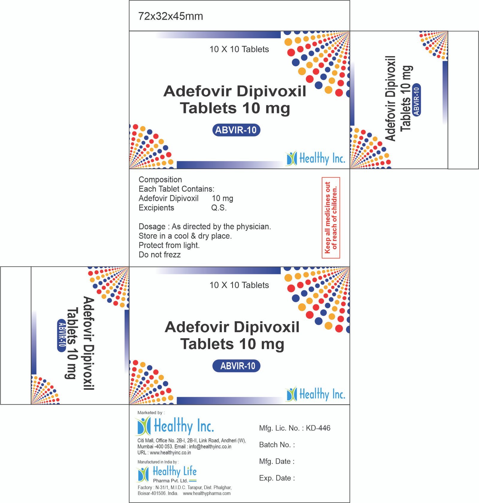 Adefovir Dipivoxil Tablet