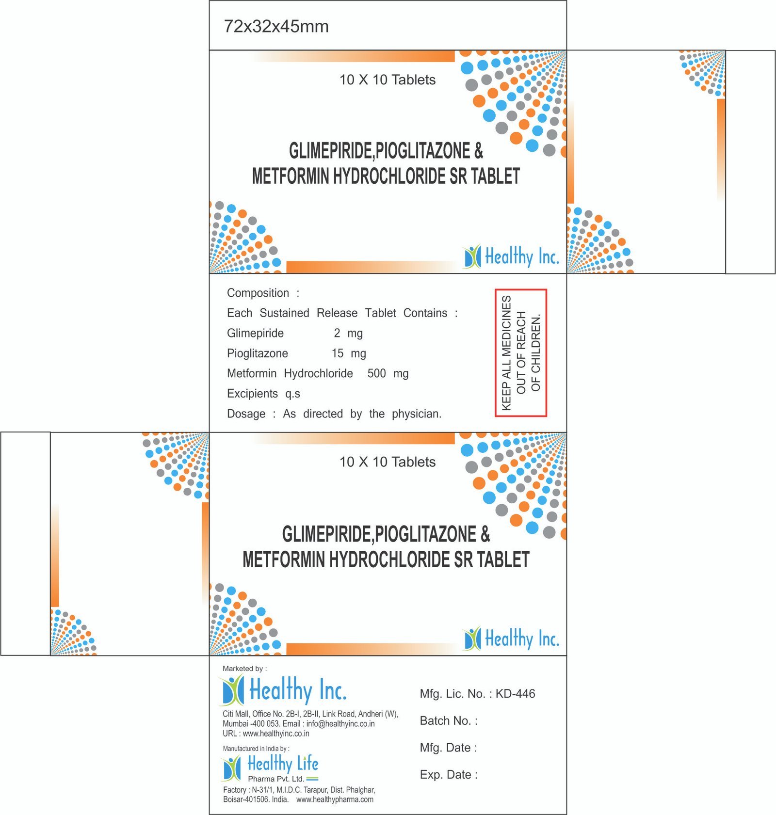 Metformin hydrochloride & glimepiride sr Tablets