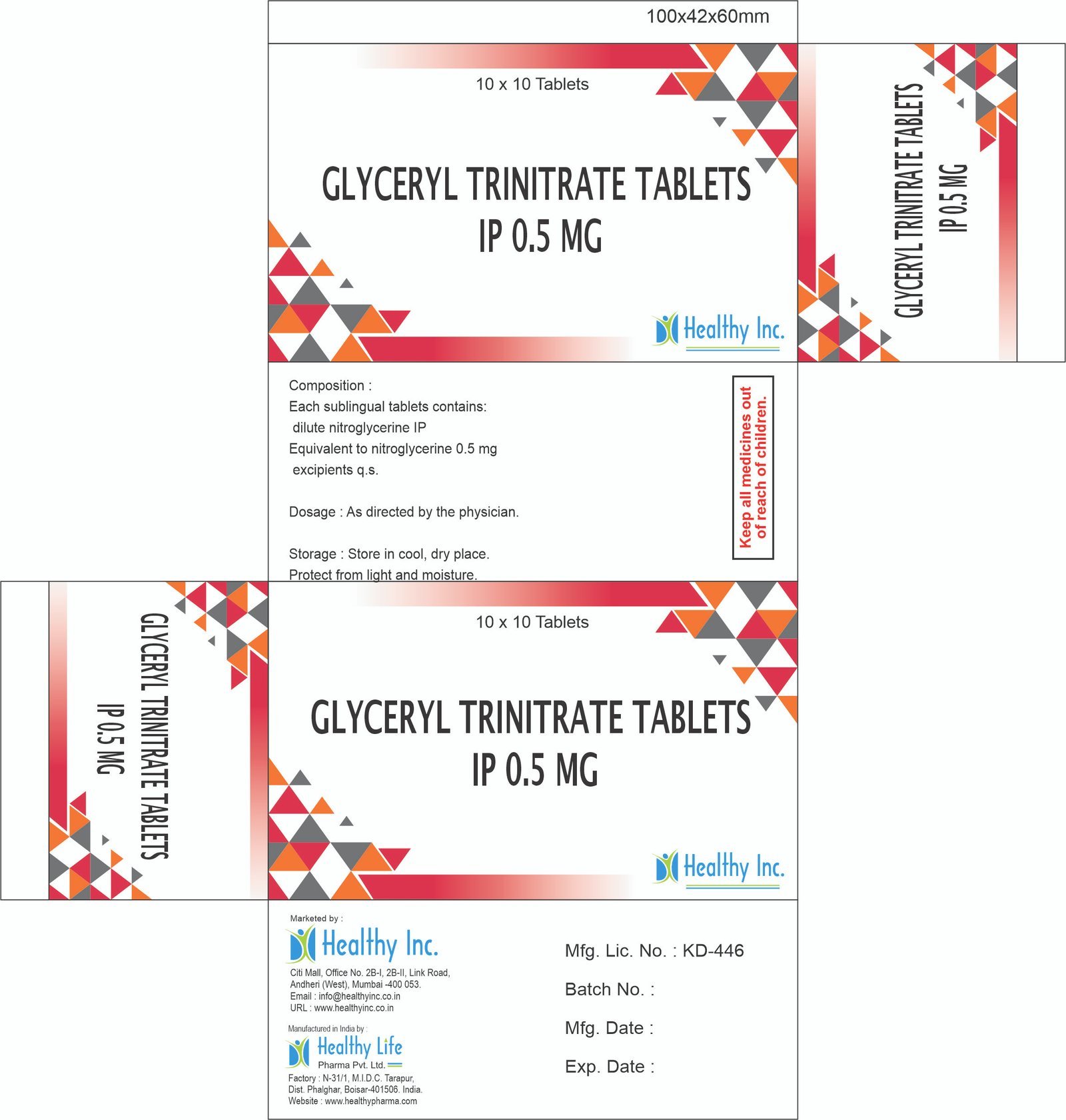 Glyceryl Trinitrate Tablets