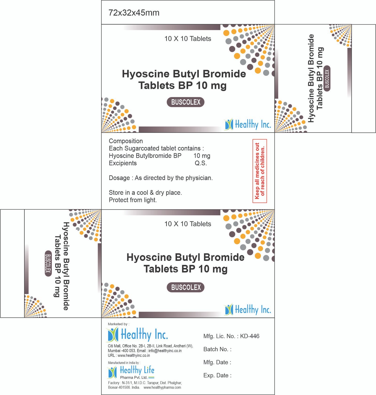 Hyoscine Butyl Bromide tablets