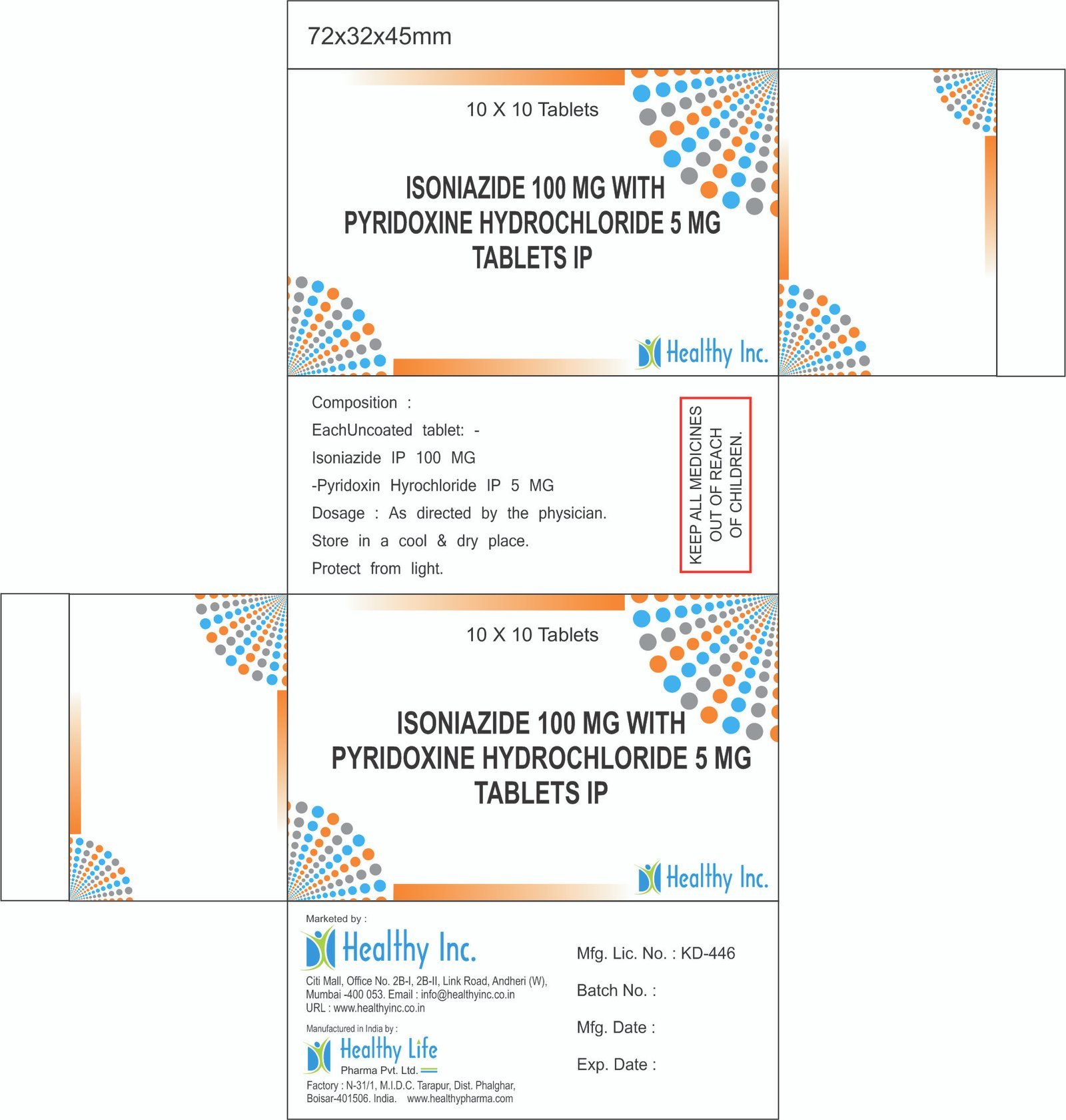 Isoniazid & Pyridoxine hydrochloride Tablets
