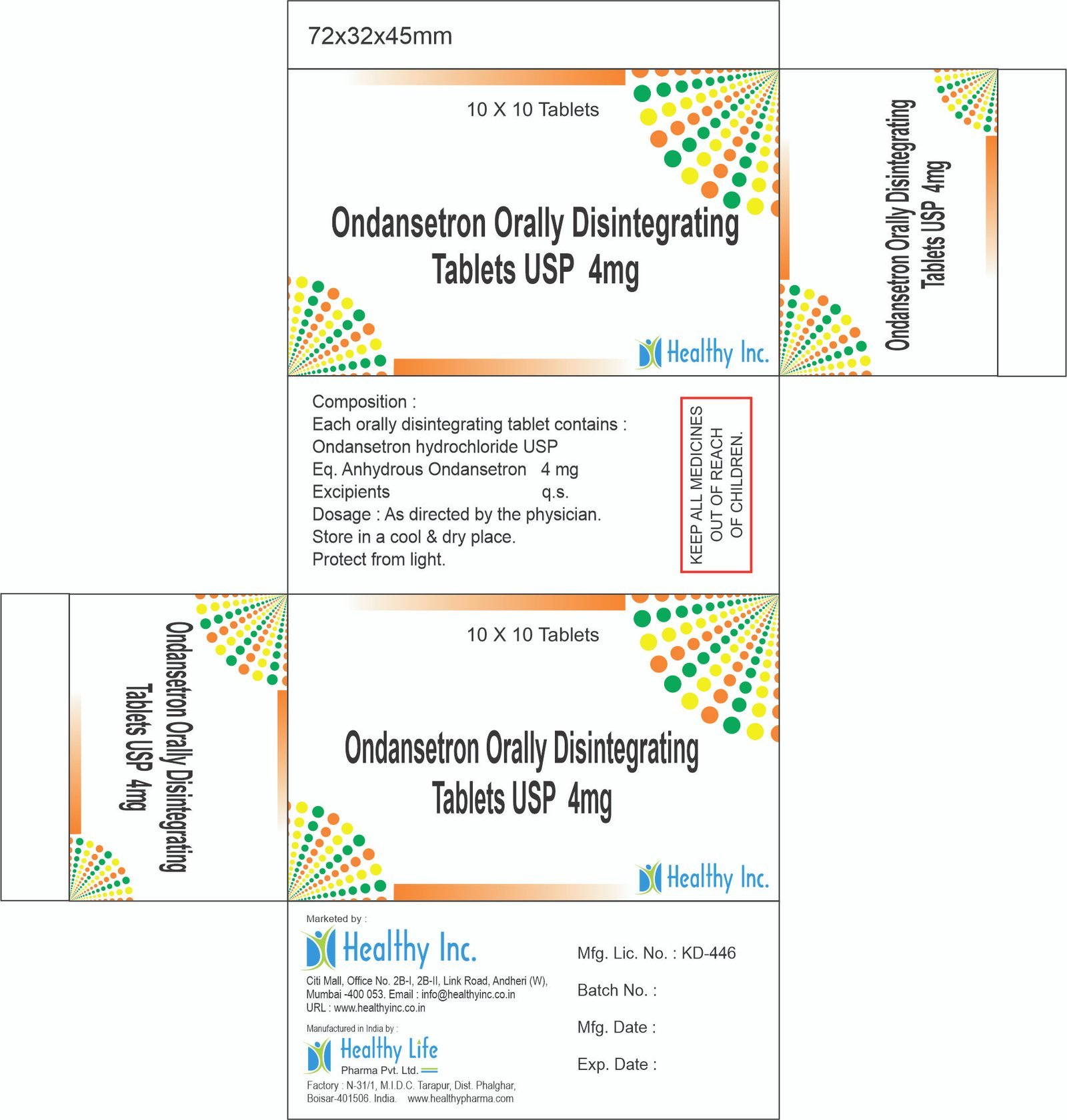 Ondansetron Orally Disintegrating Tablets