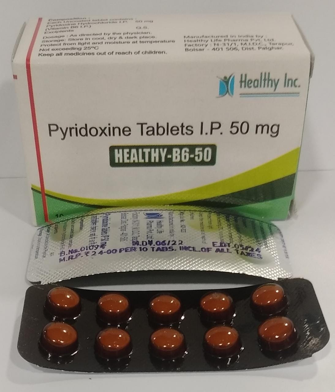 Vitamin B6  Pyridoxine Tablet