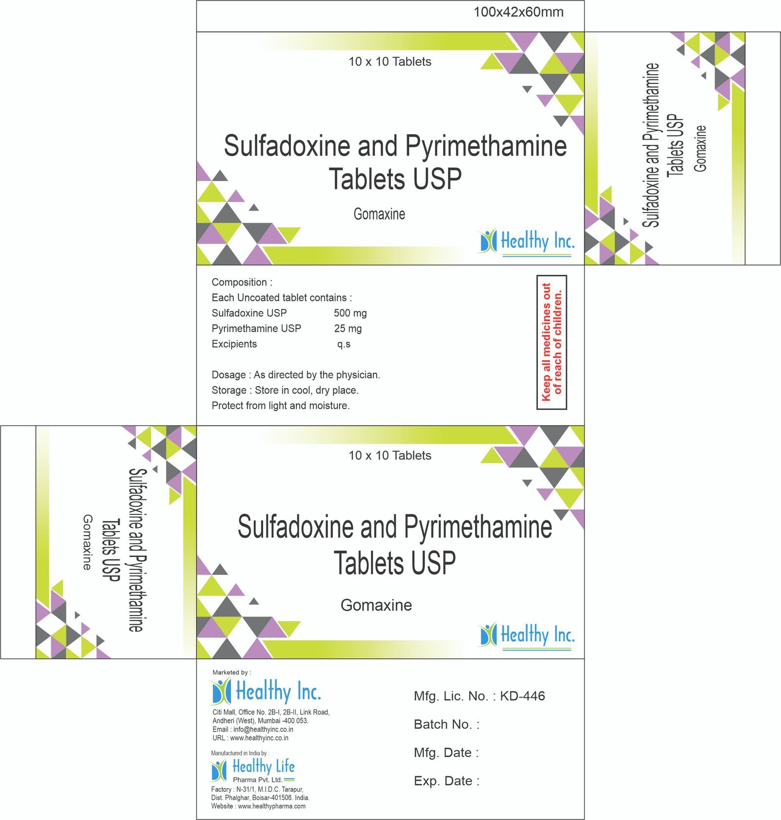Sulfadoxine Pyrimethamine Tablets