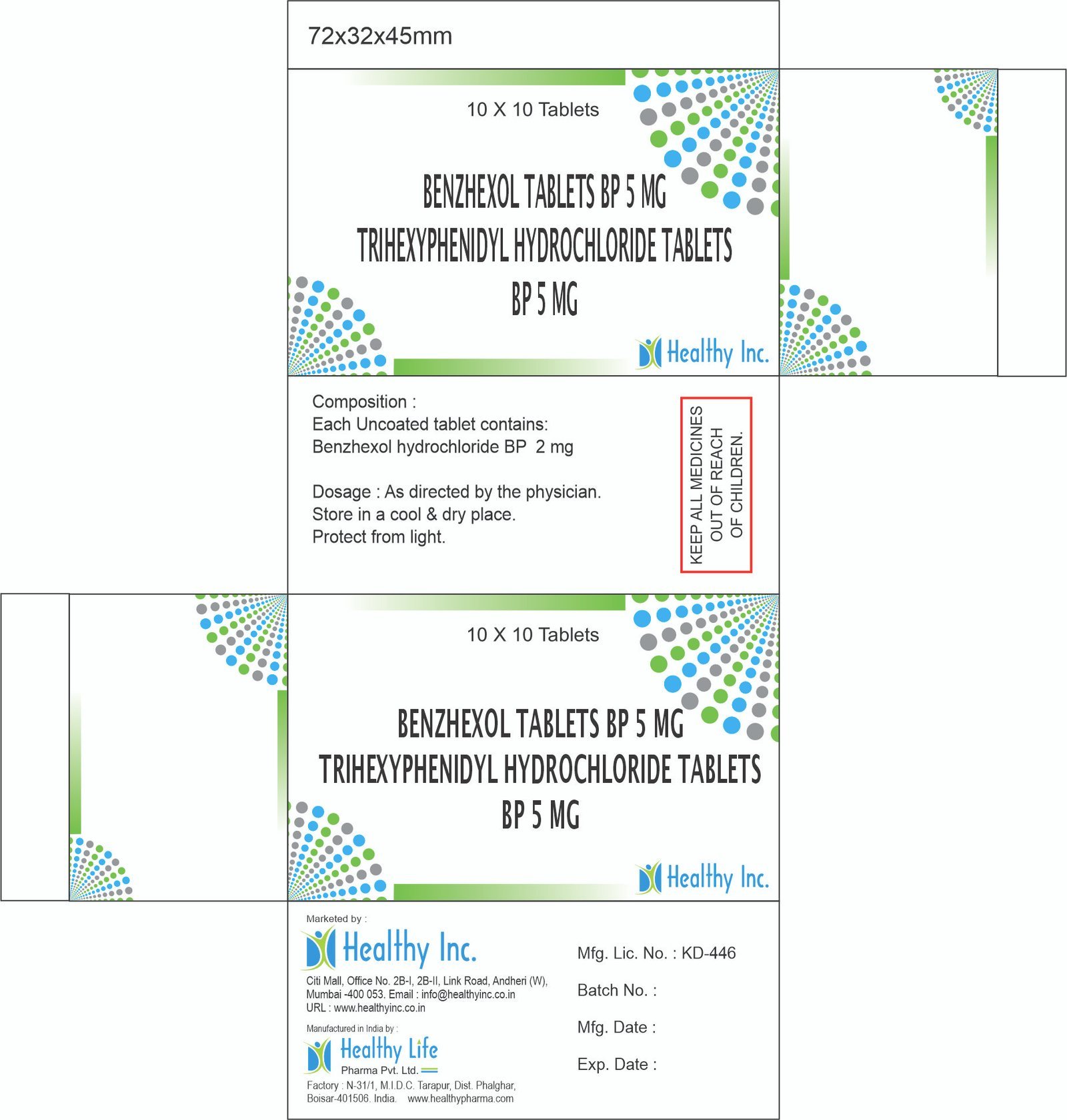 Trihexyphenidyl Hydrochloride Tablets